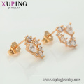 95275 xuping newest market arrival designs noble 18k gold stud earring for women